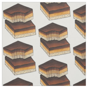 Millionaire's Shortbread Caramel Squares UK Food Fabric