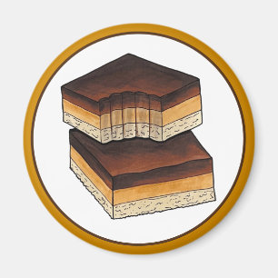 Millionaire's Shortbread Caramel Squares UK Food Magnet