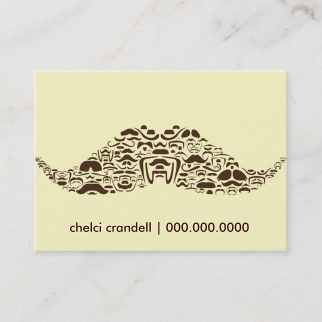 Millions of Mustaches Business Card (Front)