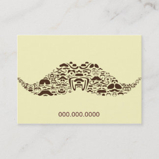 Millions of Mustaches Chubby Appointment Card