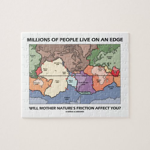 Millions People Live On An Edge Plate Tectonics Jigsaw Puzzle