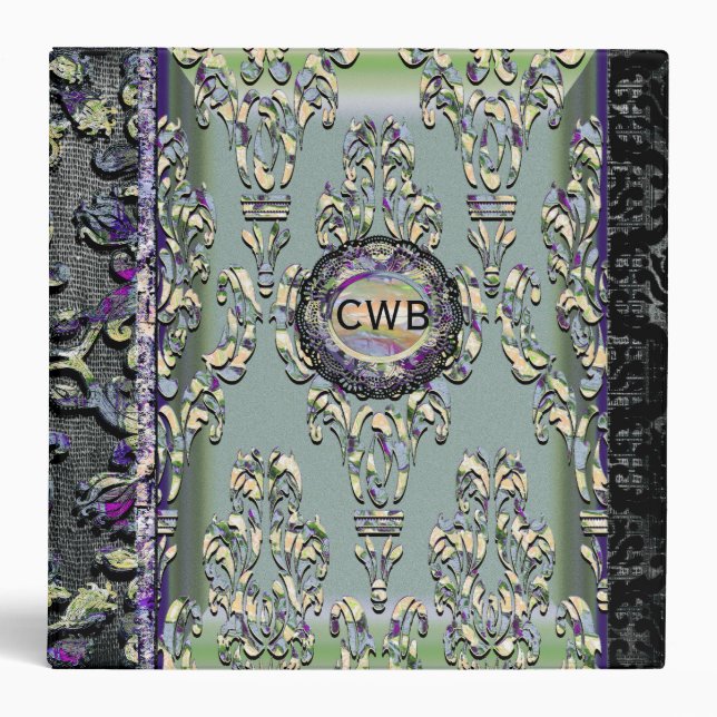 Milliscent Baird Victorian Monogram Binder (Front)