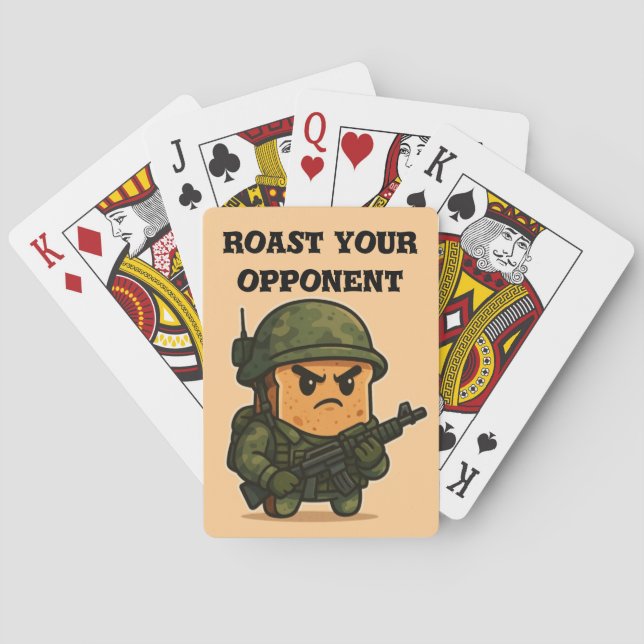 | Millitary Tost | Roast your oponent  Poker Cards (Back)