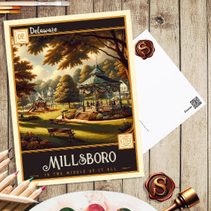 Millsboro, Delaware Vintage Postcard