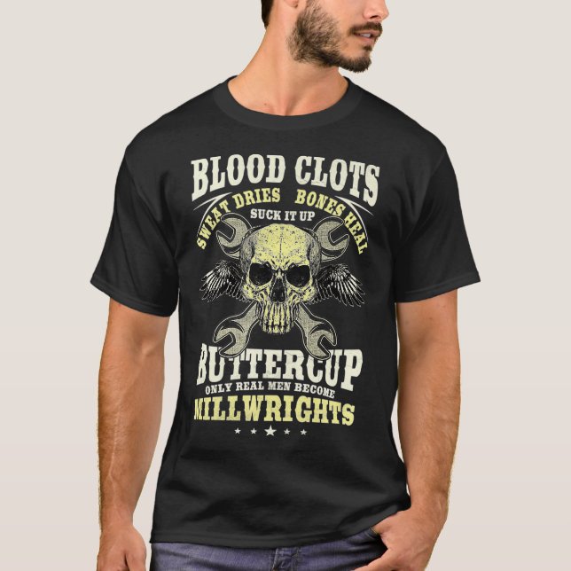 Millwright Image On Back Of Clothing Premium _10  T-Shirt (Front)