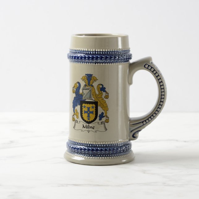 Milne Coat of Arms Stein - Family Crest (Right)