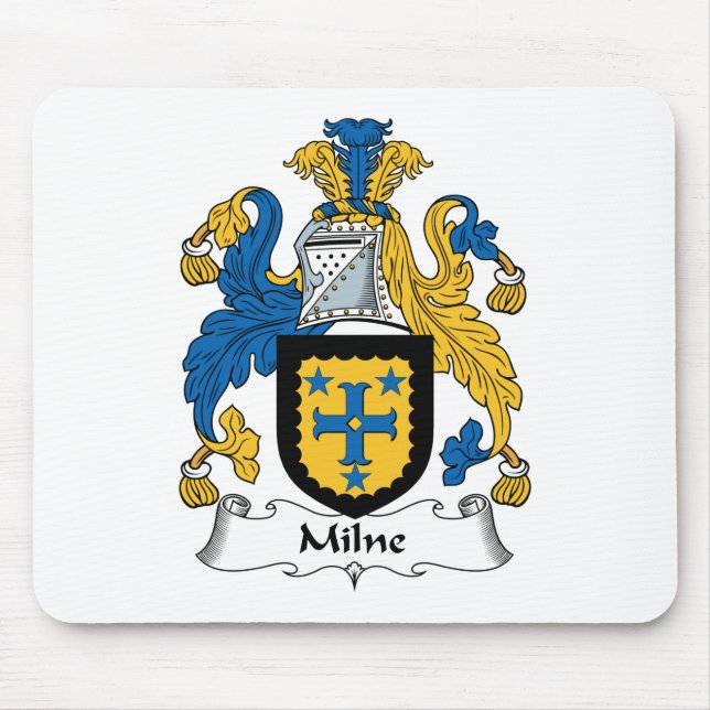 Milne Family Crest Mouse Pad (Front)