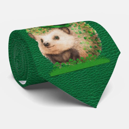 Milo Dale St Patricks Hedgehog Green Mens Tie