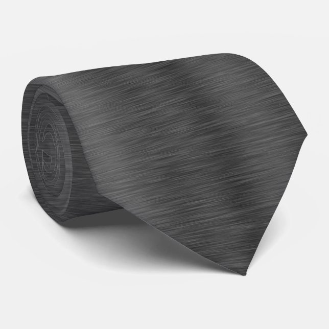 Milo Dale Valentine Black Men's Necktie (Rolled)