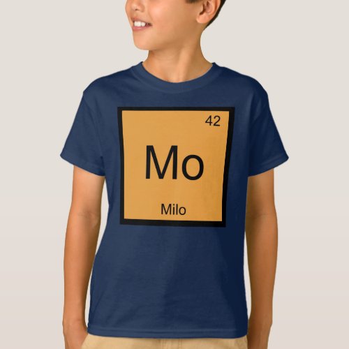 Milo Name Chemistry Element Periodic Table T_Shirt