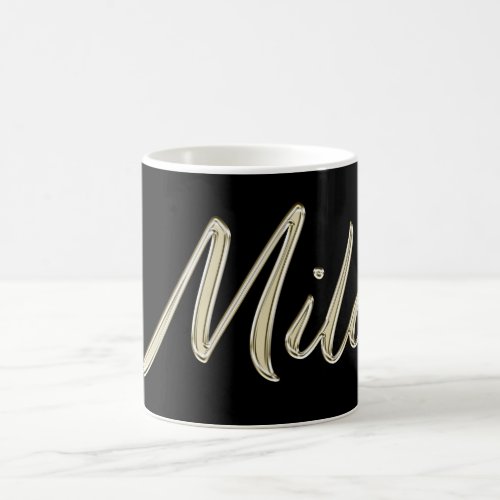 Milo Name whitegold Tasse Teetasse Coffee Coffee Mug