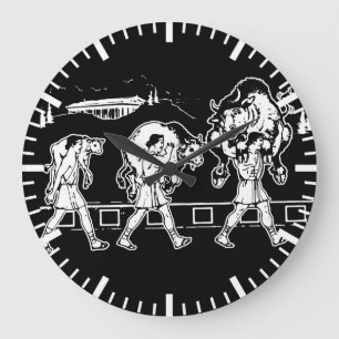 Milo of Croton And The Bull - Gym Motivational Large Clock