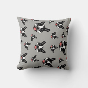 Milo The Boston Terrier Throw Pillow