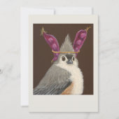 Milo the tufted titmouse flat card (Front)