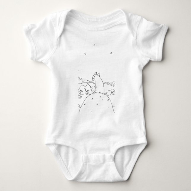 Milo & Ze (Original Bull Terrier Artwork) Baby Bodysuit (Front)