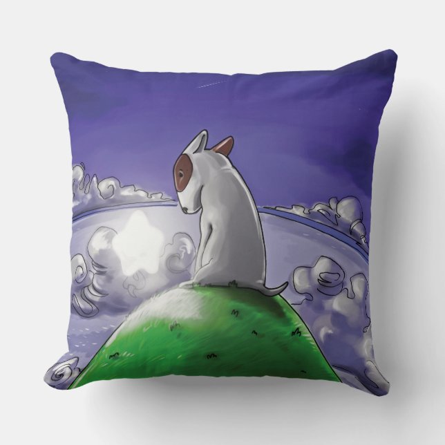 Milo & Ze Throw Pillow (Front)