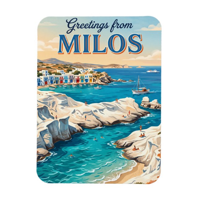 Milos Greece Magnet (Vertical)