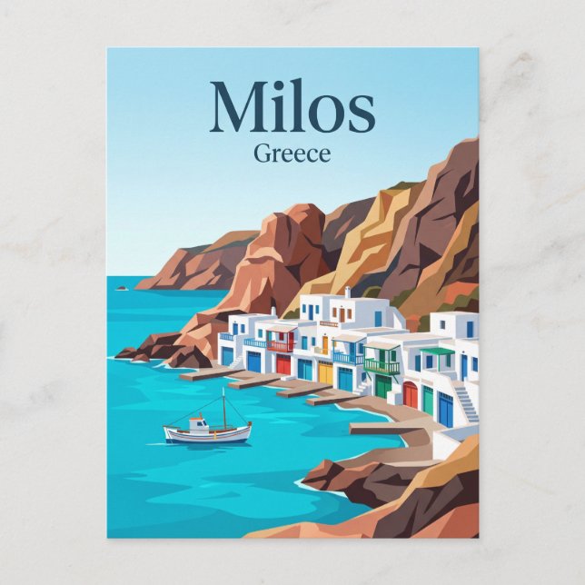 Milos Greece Postcard (Front)