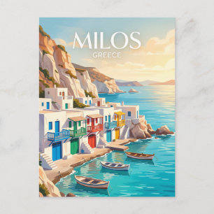 Milos Greece Postcard