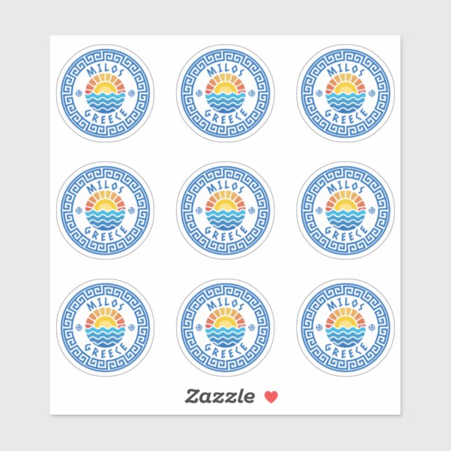 Milos Island, Greece Multiple Pack Sticker (Sheet)