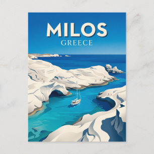 Milos Sarakiniko Greece Postcard