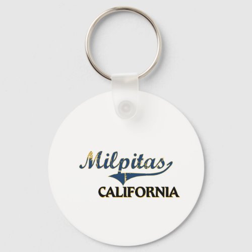 Milpitas California City Classic Keychain