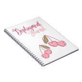 MilSpouse Deployment Journal With Pink Cherries  (Right Side)