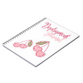 MilSpouse Deployment Journal With Pink Cherries  (Left Side)