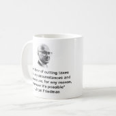 Milton Friedman Cut Taxes Coffee Mug (Front Left)