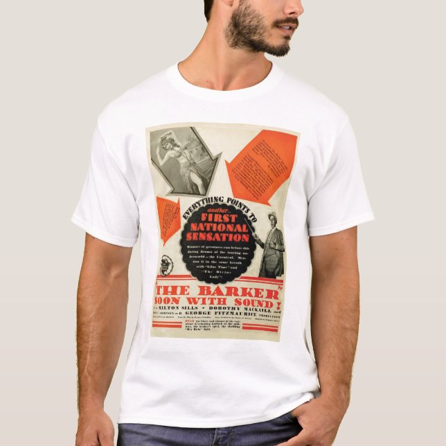 Milton Sills 1928 movie poster T-shirt (Front)