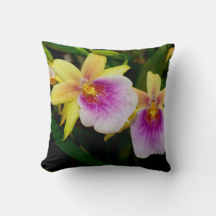 Miltonia Sunset Throw Pillow