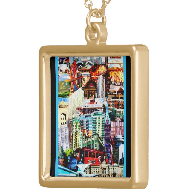 Milwaukee 2013 gold plated necklace (Front Right)
