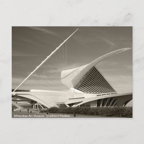 Milwaukee Art Museum Quadracci pavilion Postcard