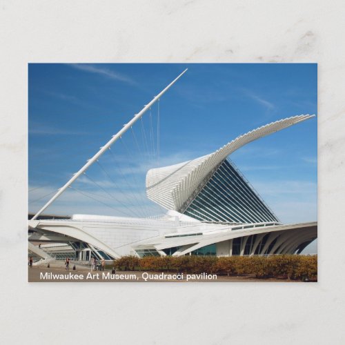Milwaukee Art Museum Quadracci Pavilion Postcard