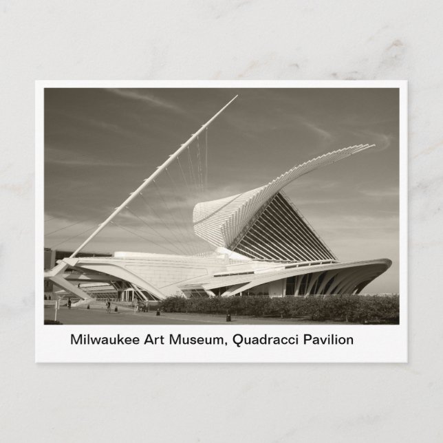 Milwaukee Art Museum, Quadracci pavilion Postcard (Front)