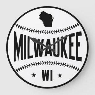 Milwaukee Baseball Clock
