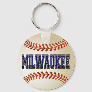 MILWAUKEE BASEBALL KEYCHAIN