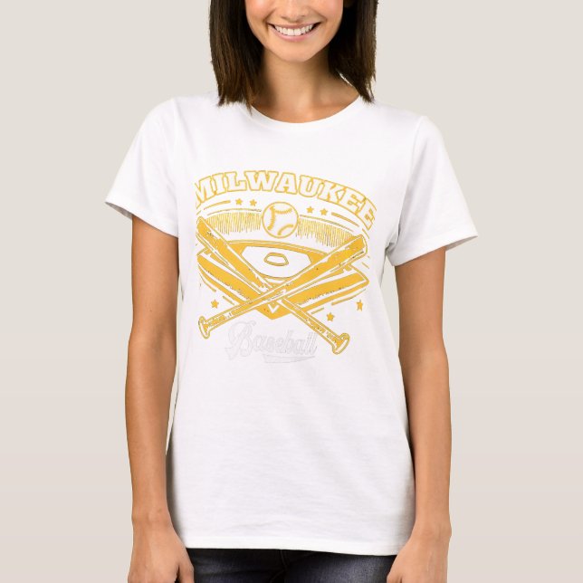 Milwaukee Baseball  T-Shirt (Front)