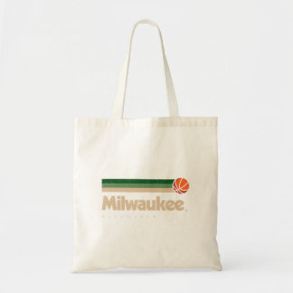 Milwaukee Basketball B-Ball City Wisconsin Retro M Tote Bag