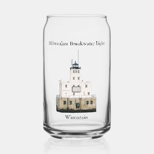 Milwaukee Breakwater Light can glass