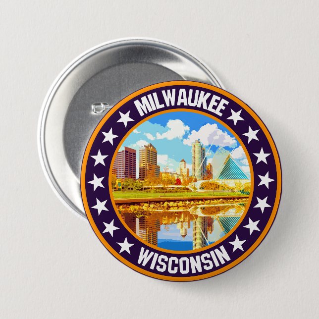 Milwaukee                                          button (Front & Back)