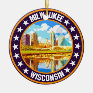 Milwaukee                                          ceramic ornament