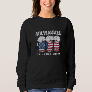 Milwaukee Drinking Squad Wisconsin Alcoholic Wi Dr Sweatshirt