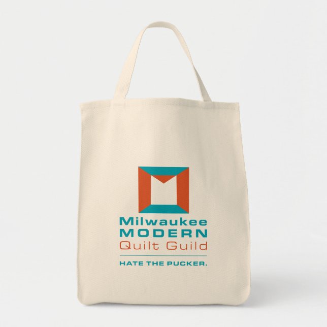 Milwaukee Modern Quilt Guild bag (Front)