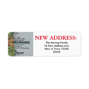 Milwaukee New Address Label