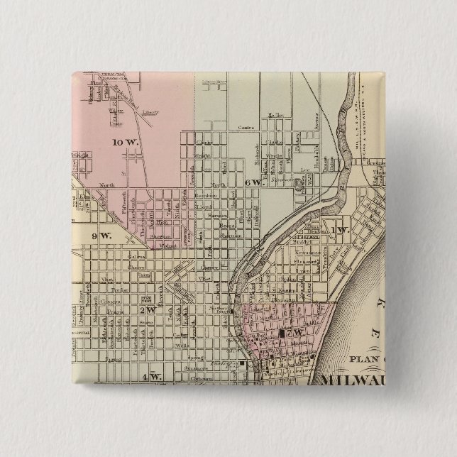 Milwaukee Pinback Button (Front)