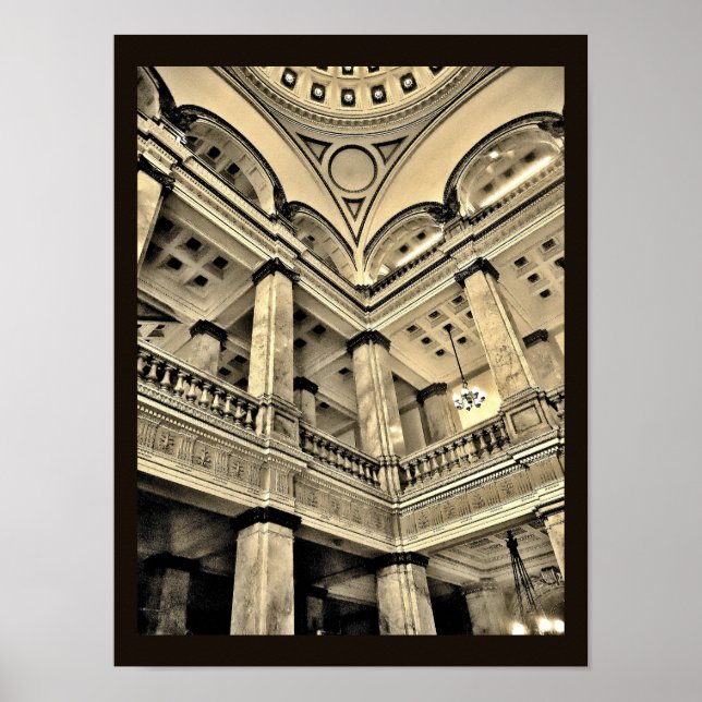 Milwaukee Public Library Interior Poster (Front)