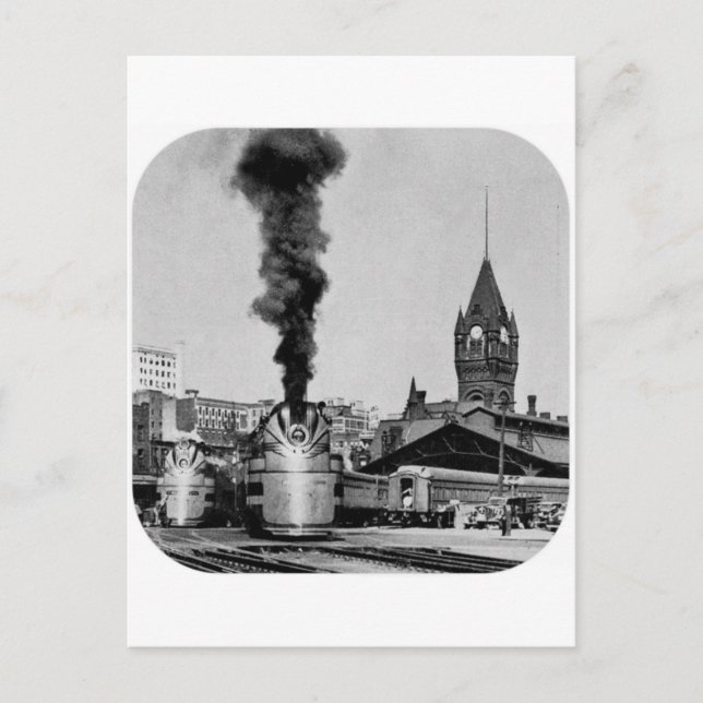 Milwaukee Railroad Milwaukee Station Postcard (Front)