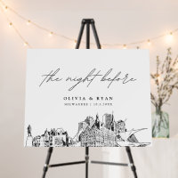 Milwaukee Rehearsal Dinner The Night Before Sign