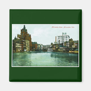 Milwaukee River, Milwaukee, Wisconsin Magnet
